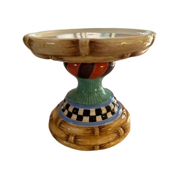 House of Hatten Vintage Hand Painted Ornate Candle Holder - Picture 7 of 11